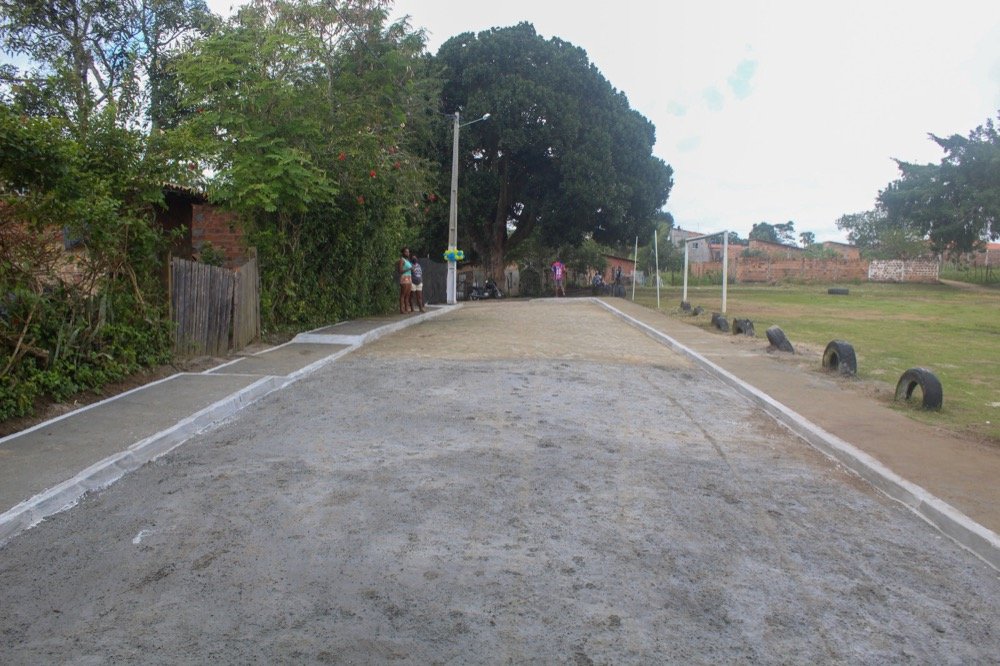 Pavimentação da Rua da Flores, Sapucaia